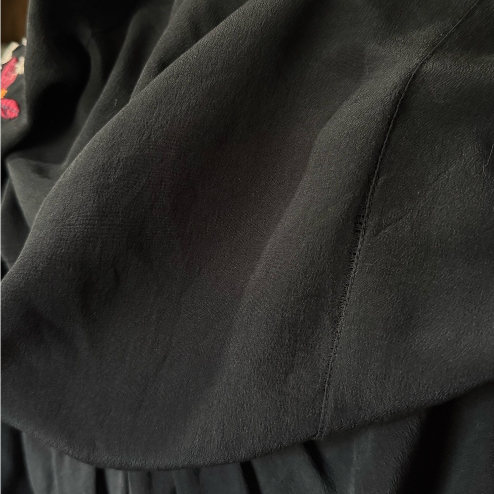 Johnny Was Black Embroidered Mini Dress - Picture 8 of 10